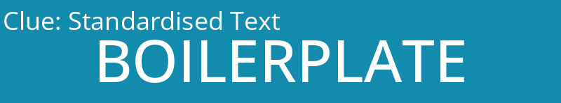 Standardised Text
