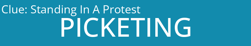 Standing In A Protest
