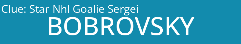 Star Nhl Goalie Sergei