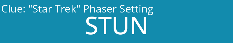 "Star Trek" Phaser Setting