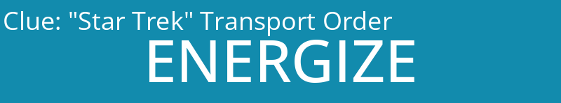 "Star Trek" Transport Order