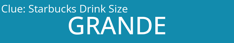 Starbucks Drink Size