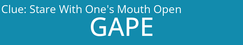 Stare With One's Mouth Open