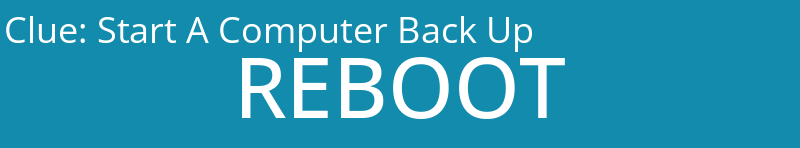 Start A Computer Back Up