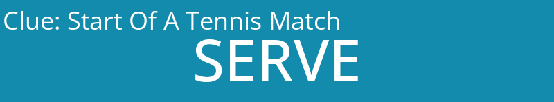 Start Of A Tennis Match