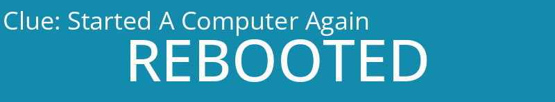 Started A Computer Again