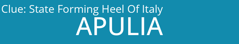 State Forming Heel Of Italy