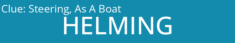 Steering, As A Boat