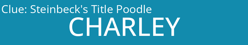 Steinbeck's Title Poodle