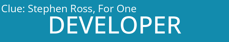 Stephen Ross, For One