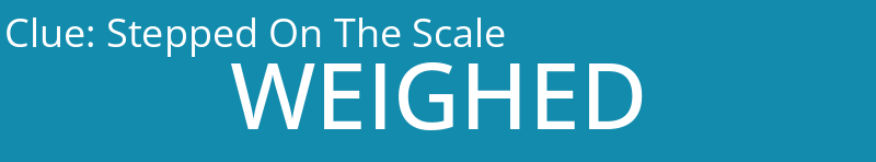 Stepped On The Scale