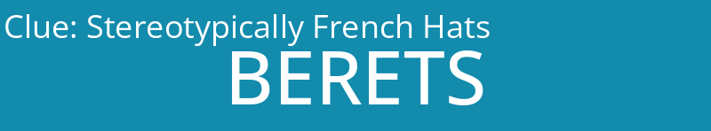 Stereotypically French Hats