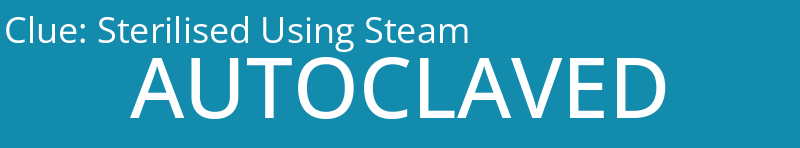 Sterilised Using Steam