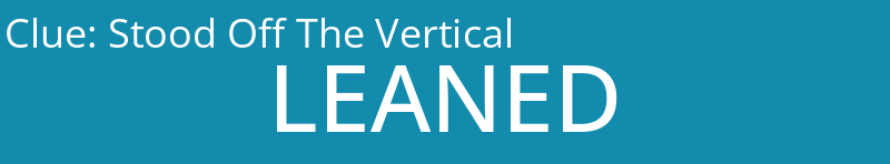 Stood Off The Vertical