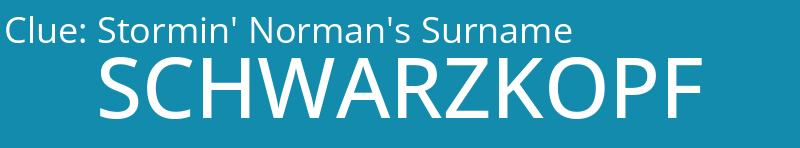 Stormin' Norman's Surname