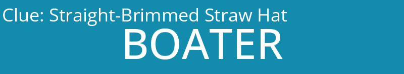 Straight-Brimmed Straw Hat