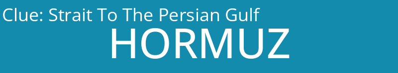 Strait To The Persian Gulf