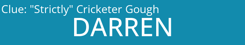 "Strictly" Cricketer Gough