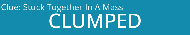 Stuck Together In A Mass