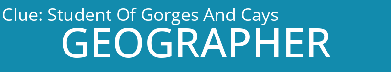 Student Of Gorges And Cays