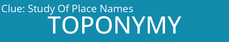 Study Of Place Names