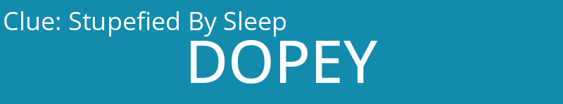 Stupefied By Sleep
