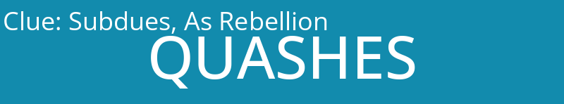 Subdues, As Rebellion
