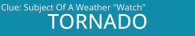Subject Of A Weather "Watch"