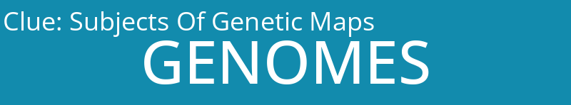 Subjects Of Genetic Maps