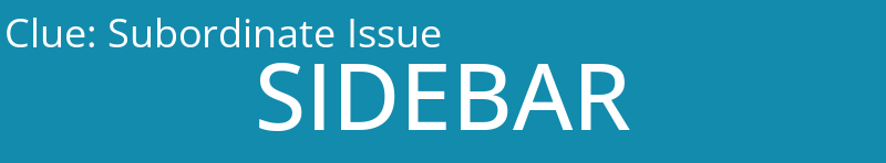 Subordinate Issue