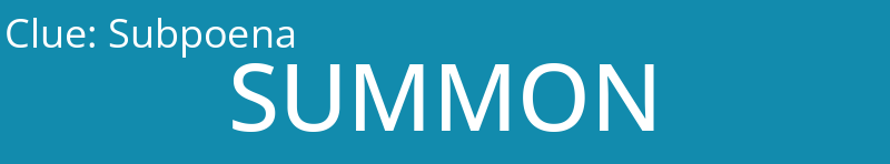 Subpoena