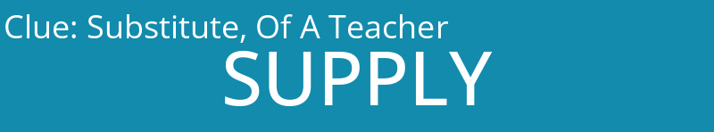 Substitute, Of A Teacher