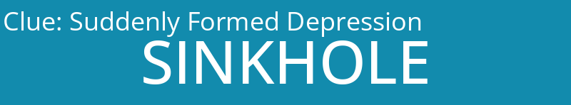 Suddenly Formed Depression