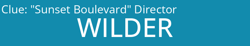 "Sunset Boulevard" Director