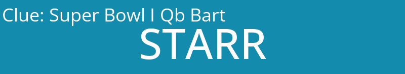 Super Bowl I Qb Bart
