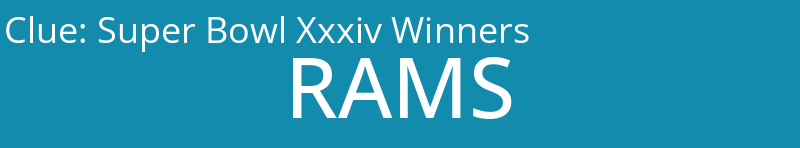 Super Bowl Xxxiv Winners