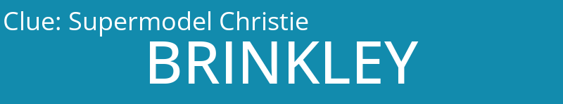 Supermodel Christie