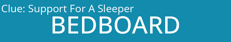 Support For A Sleeper