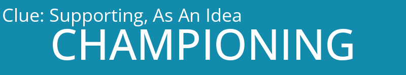 Supporting, As An Idea