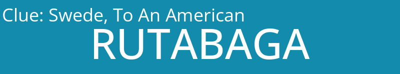 Swede, To An American