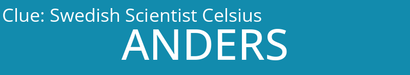 Swedish Scientist Celsius