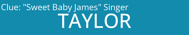 "Sweet Baby James" Singer