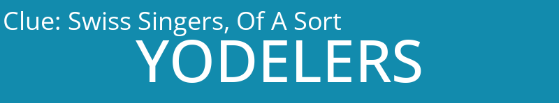 Swiss Singers, Of A Sort