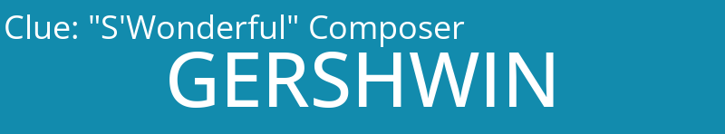 "S'Wonderful" Composer