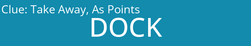Take Away, As Points