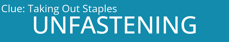 Taking Out Staples