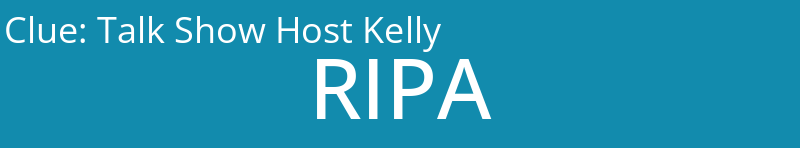 Talk Show Host Kelly