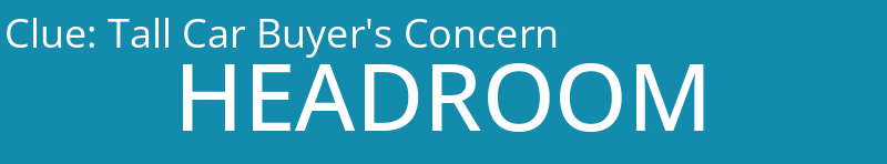 Tall Car Buyer's Concern