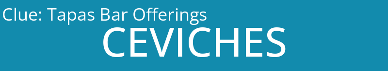 Tapas Bar Offerings