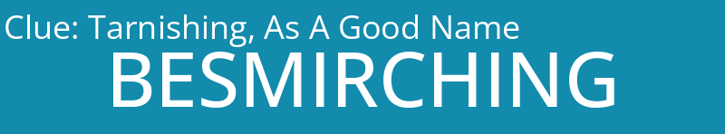 Tarnishing, As A Good Name